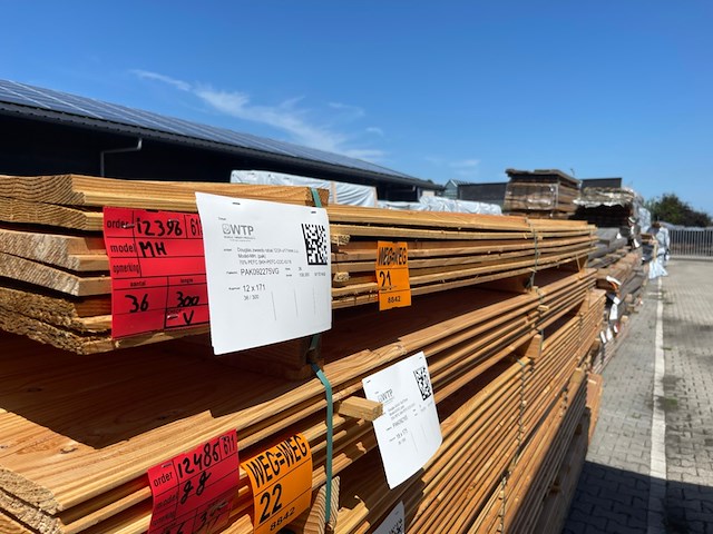 Ca. 36x douglas zweeds rabat, 26x190mm, lengte 300cm - afbeelding 2 van  3