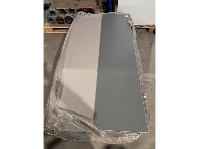 Ca. 36x meubel hout/-plaat, donker grijs / licht grijs - afbeelding 2 van  4