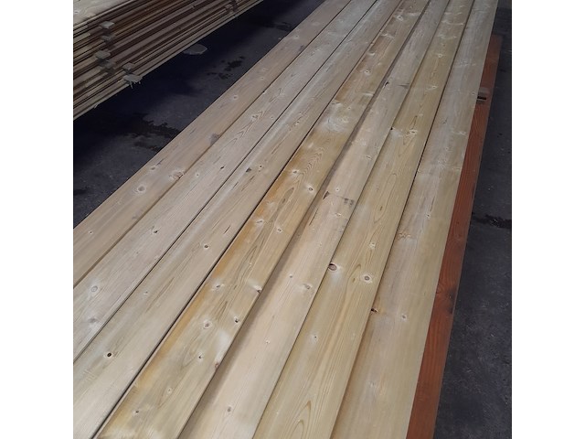 Ca. 36x vuren geïmpregneerde rabatdelen, 1,8 x 14 x 510 cm - afbeelding 3 van  5