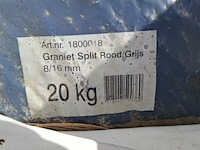 Ca. 36x zak graniet split a 20 kg, gardenlux, rood/grijs - afbeelding 3 van  5