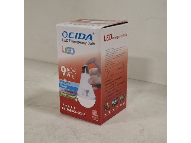 Ca. 370x oplaadbare emergency led lamp, ocida, ac100-260v | e27 - afbeelding 1 van  9