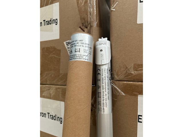 Ca. 375x led tube 22w 4000k 1497 mm, qbright, qb-lt-22w-4k-125-1497 - afbeelding 1 van  1
