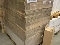 Ca. 375x verzenddozen 20x20x60cm zware enkelgolf, bruin