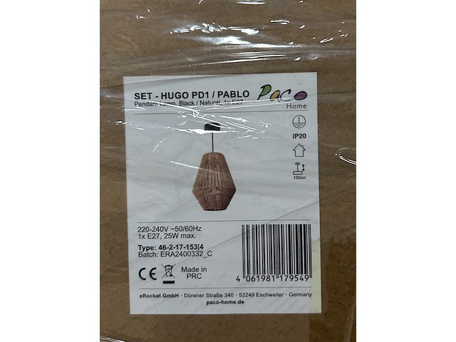 Ca. 37x design verlichting paco home – verkrijgbaar op bol.com en amazon - afbeelding 7 van  7