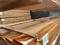 Ca. 37x douglas blokhut profiel, 28x175mm, lengte 500cm - afbeelding 1 van  3