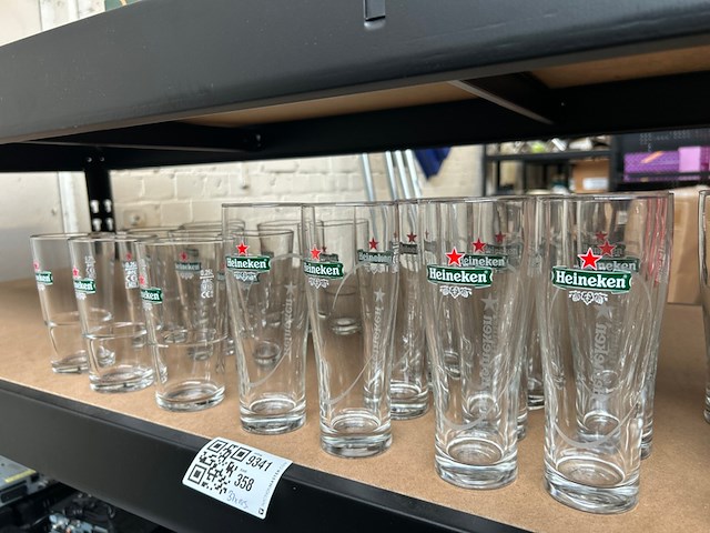Ca. 37x heineken glazen - afbeelding 5 van  5