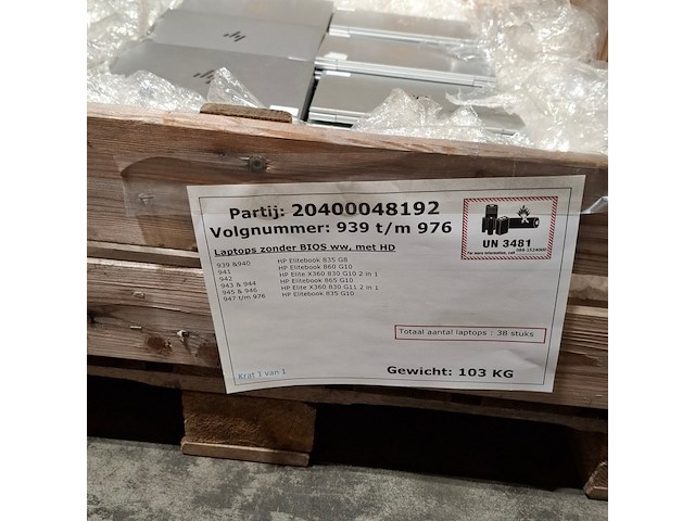 Ca. 37x laptop, hp, o.a. elitebook 835 - afbeelding 27 van  33