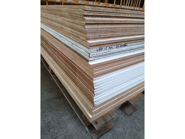 Ca. 37x multiplex wbp gegrond, wit - afbeelding 6 van  7