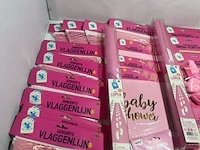 Ca. 38x baby shower meisje versiering - afbeelding 2 van  7