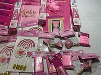 Ca. 38x baby shower meisje versiering - afbeelding 4 van  7