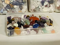 Ca. 38x cassettes met trommelstenen mix split - afbeelding 2 van  4