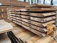 Ca. 38x douglas blokhut profiel, 28x175mm, lengte 500cm - afbeelding 3 van  3