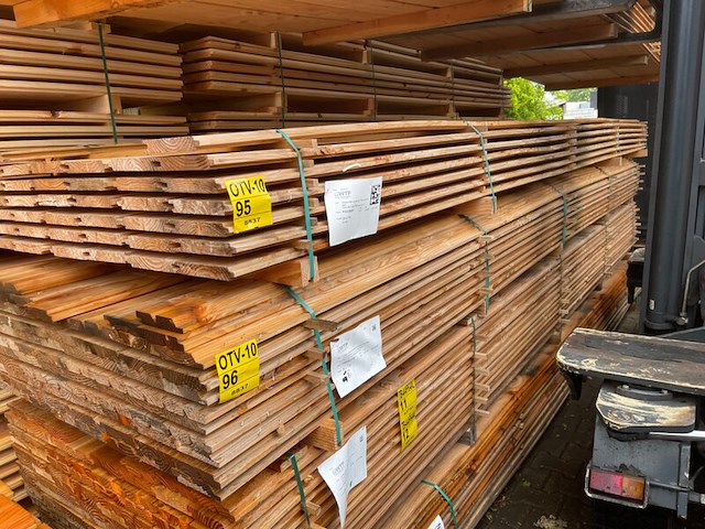 Ca. 38x douglas blokhutprofiel, 28x175mm, lengte 500cm - afbeelding 2 van  3