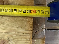 Ca. 38x geïmpregneerde vuren balken, diverse lengtes - afbeelding 5 van  7