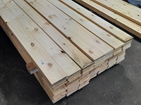 Ca. 38x grenen vloerdeel met mes en groef, 2,1 x 14,7 x 510 cm - afbeelding 1 van  7