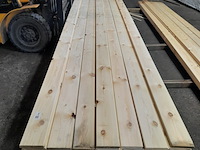 Ca. 38x grenen vloerdeel met mes en groef, 2,1 x 14,7 x 510 cm - afbeelding 2 van  7