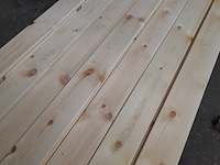 Ca. 38x grenen vloerdeel met mes en groef, 2,1 x 14,7 x 510 cm - afbeelding 3 van  7