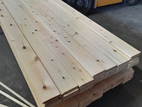 Ca. 38x grenen vloerdeel met mes en groef, 2,1 x 14,7 x 510 cm - afbeelding 5 van  7