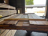 Ca. 38x guyana ipé country grade planken geschaafd, 18x140mm, lengte 200cm - afbeelding 1 van  3