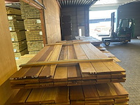 Ca. 38x guyana ipé country grade planken geschaafd, 18x140mm, lengte 200cm - afbeelding 1 van  3