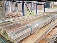 Ca. 38x hardhouten balken geschaafd, 40x70mm, lengte 300cm (b keuze) - afbeelding 1 van  1