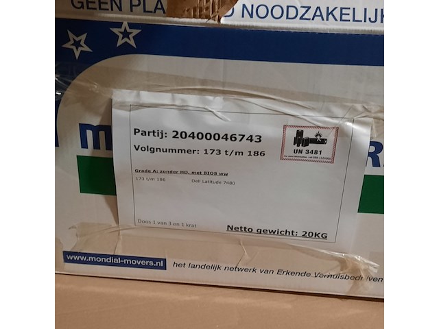 Ca. 38x laptop, dell, latitude 7480 - afbeelding 5 van  13