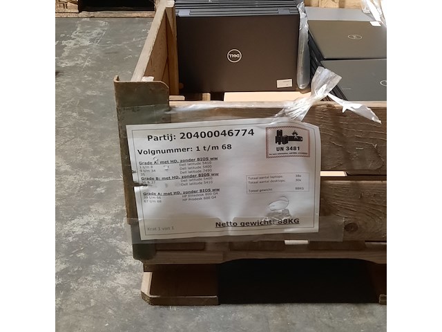 Ca. 38x laptop, dell, o.a. latitude 5410 - afbeelding 3 van  13