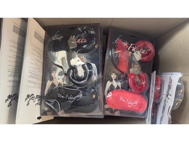 Ca. 38x naughty set, widmann / lovers fun set, love kit - diverse kleuren - afbeelding 1 van  3