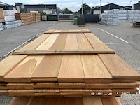 Ca. 38x pakoeli planken geschaafd, 16x190mm, lengte 250cm