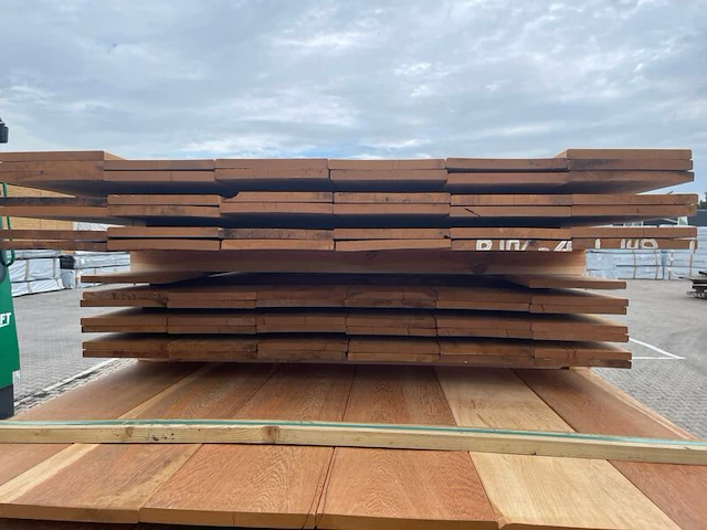 Ca. 38x pakoeli planken geschaafd, 16x190mm, lengte 250cm - afbeelding 3 van  3
