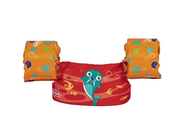 Ca. 38x zwemvest, bestway, puddle jumper 15-30kg, oranje, one size - afbeelding 1 van  2