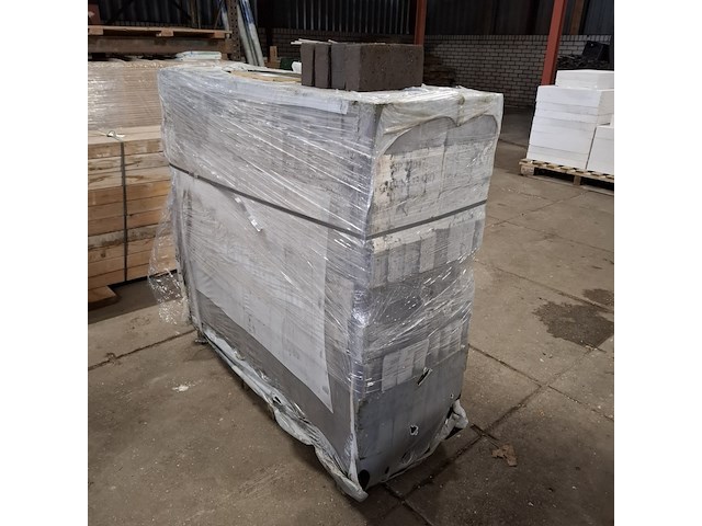 Ca. 396x gevelsteen wf, gezand zwart - afbeelding 1 van  5