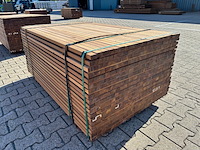 Ca. 396x guyana ipé latten geschaafd, 25x40mm, lengte 155cm - afbeelding 3 van  3