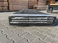 Ca. 39x douglas planken fijnbezaagd zwart gecoat, 22x200mm, lengte 300cm - afbeelding 3 van  4