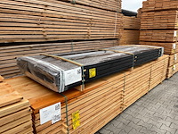 Ca. 39x douglas planken fijnbezaagd zwart gecoat, 22x200mm, lengte 300cm - afbeelding 4 van  4