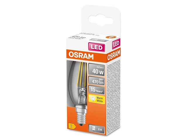 Ca. 39x led lamp e14 kaars 4w 40w osram, warmwit - afbeelding 1 van  2