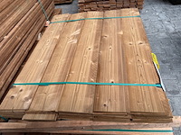 Ca. 39x thermo vuren zweeds rabat, 14x190mm, lengte 120cm - afbeelding 1 van  3
