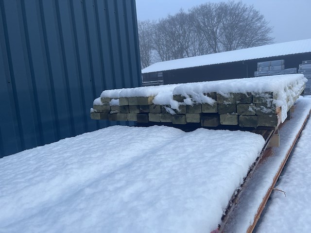 Ca. 39x vuren regels geschaafd geïmpregneerd, 45x70mm, lengte 260cm - afbeelding 3 van  3