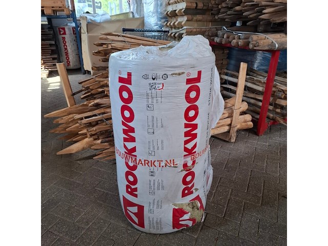 Ca. 40 rol a 2,5m2 glaswol, rockwool, rockroof flexi plus - afbeelding 1 van  6