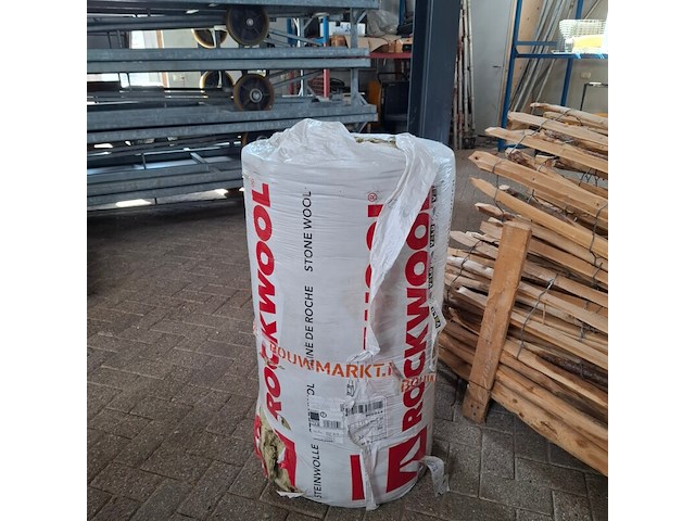 Ca. 40 rol a 2,5m2 glaswol, rockwool, rockroof flexi plus - afbeelding 2 van  6