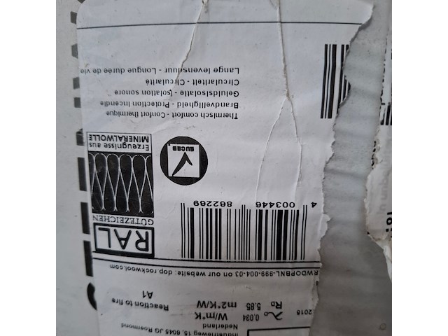 Ca. 40 rol a 2,5m2 glaswol, rockwool, rockroof flexi plus - afbeelding 5 van  6