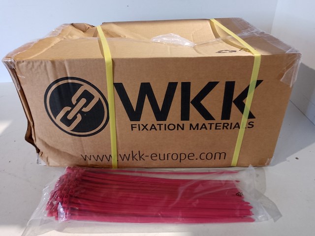 Ca. 4000x kabelbinder | 370x7.6 mm, wkk, rood - afbeelding 1 van  2