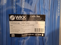 Ca. 4000x tiewrap, wkk, blauw - afbeelding 3 van  3