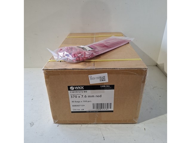 Ca. 4000x tiewrap, wkk, rood - afbeelding 1 van  3