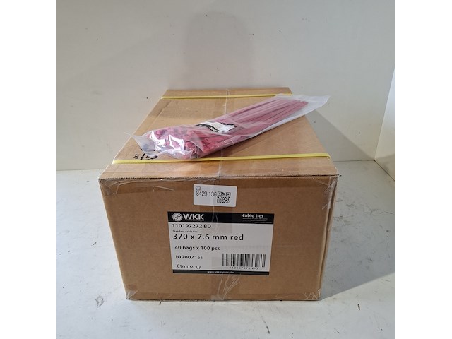 Ca. 4000x tiewrap, wkk, rood - afbeelding 1 van  3
