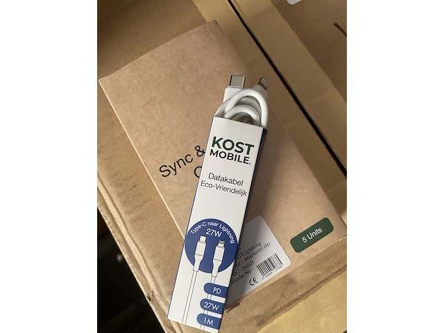 Ca. 400x laadkabel, kost mobile, usb-c naar lightning - afbeelding 1 van  2