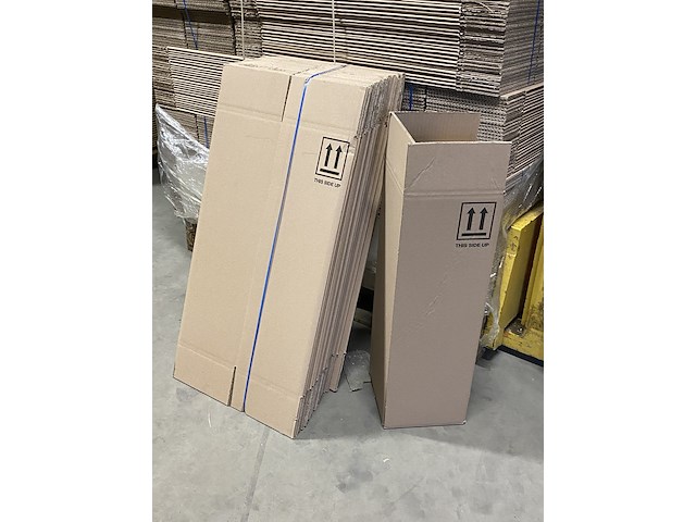 Ca. 400x verzenddozen 20x20x60cm zware enkelgolf, bruin - afbeelding 2 van  4