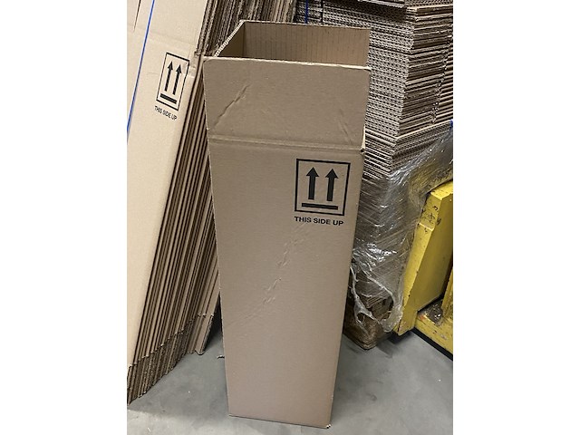 Ca. 400x verzenddozen 20x20x60cm zware enkelgolf, bruin - afbeelding 3 van  4