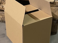 Ca. 400x verzenddozen 26x22x22cm, bruin - afbeelding 2 van  2