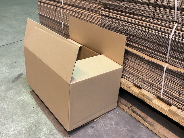 Ca. 400x verzenddozen 39x24x20cm, bruin - afbeelding 2 van  2